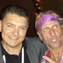 North West Magician Darren Brand and Carl Fogarty.