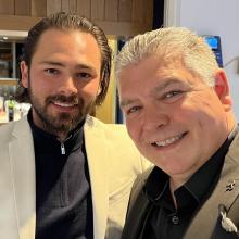 Lancashire Magician Darren Brand entertained Bradley deck