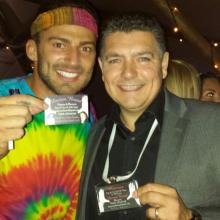 Lancashire Magician Darren Brand with Jake Quickenden.