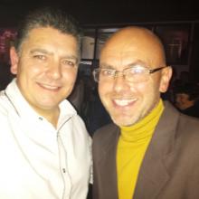 North West Magician Darren Brand with Wayne Hemingway